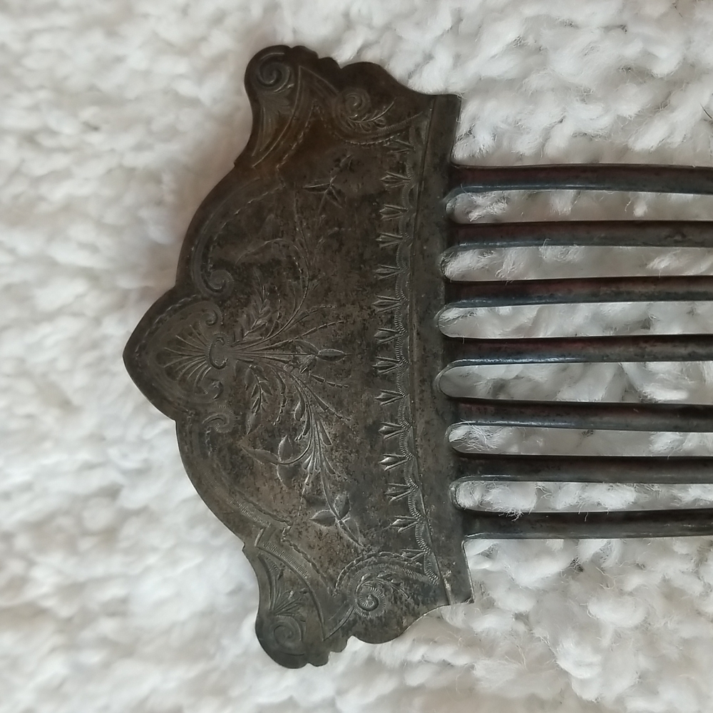 Antique Sterling Hair Comb Kennard & Jenks - Picture 2 of 11